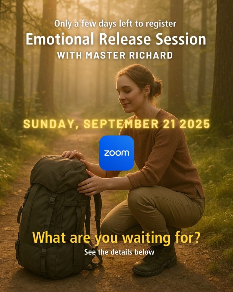 Emotional Release Session with Master Richard on September 21st