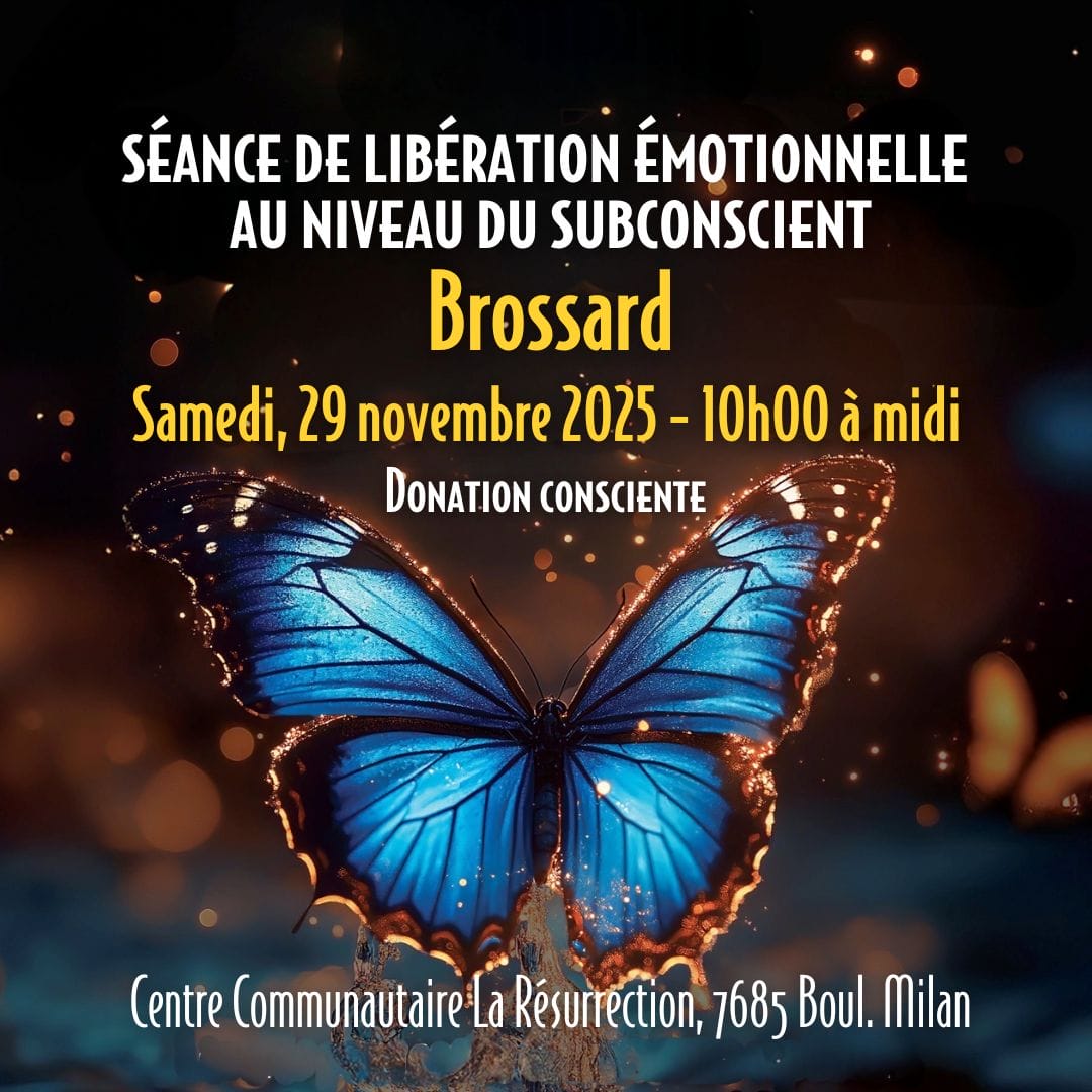 Séance de libération émotionnelle au niveau du subconscient guidée par Maître Richard - 29 novembre 2025