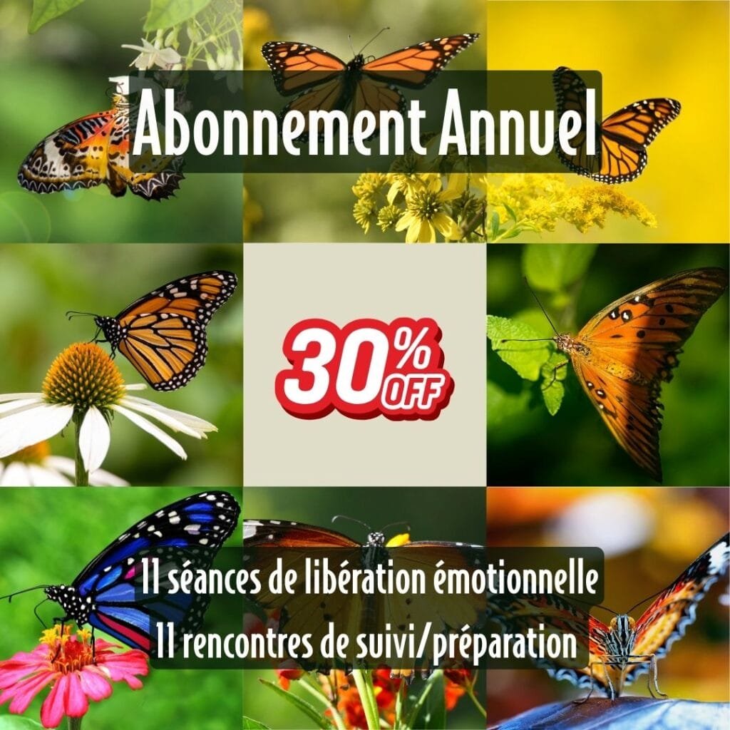 Abonnement annuel aux séances de libération émotionnelle